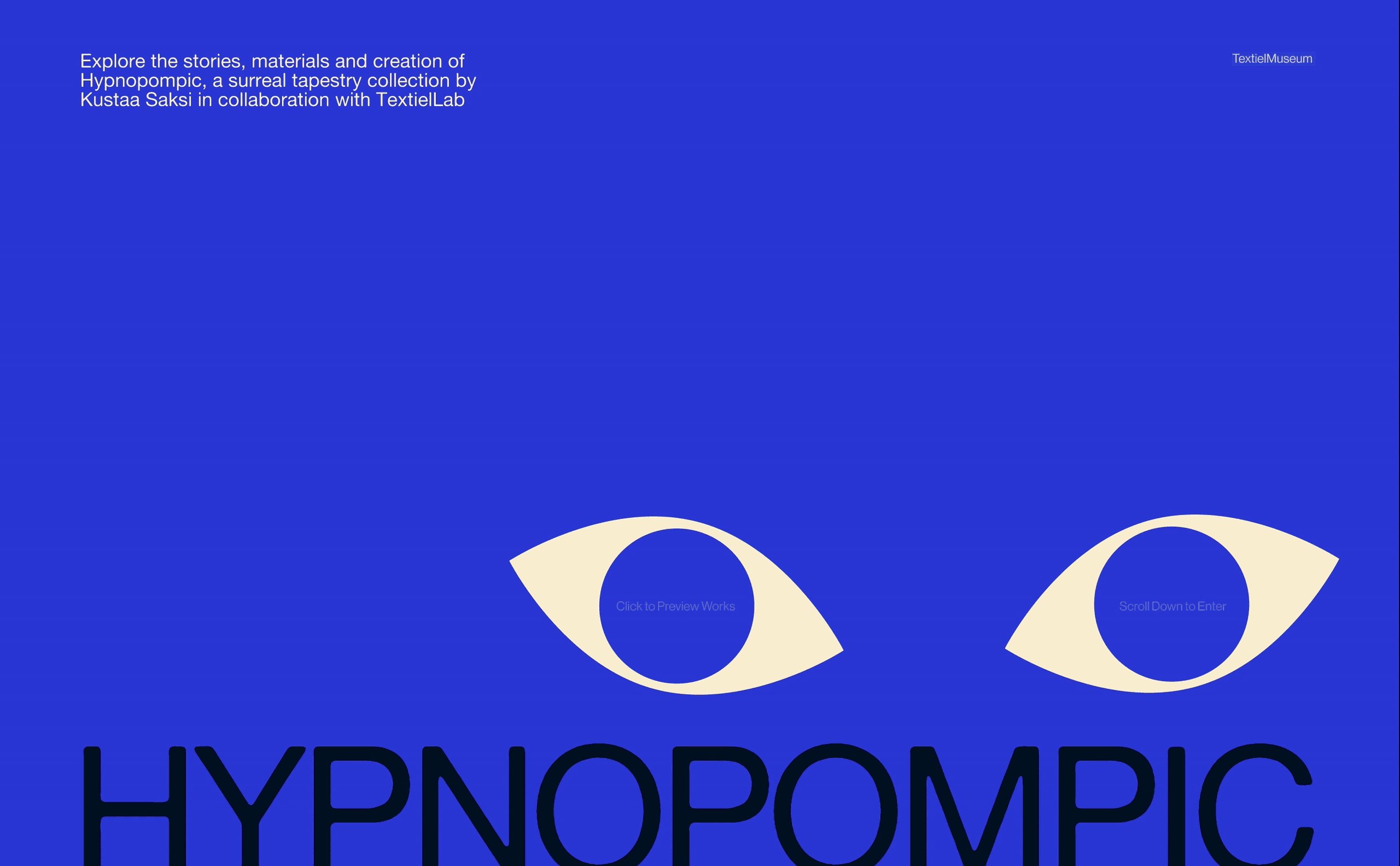 video of site entry with stretched type