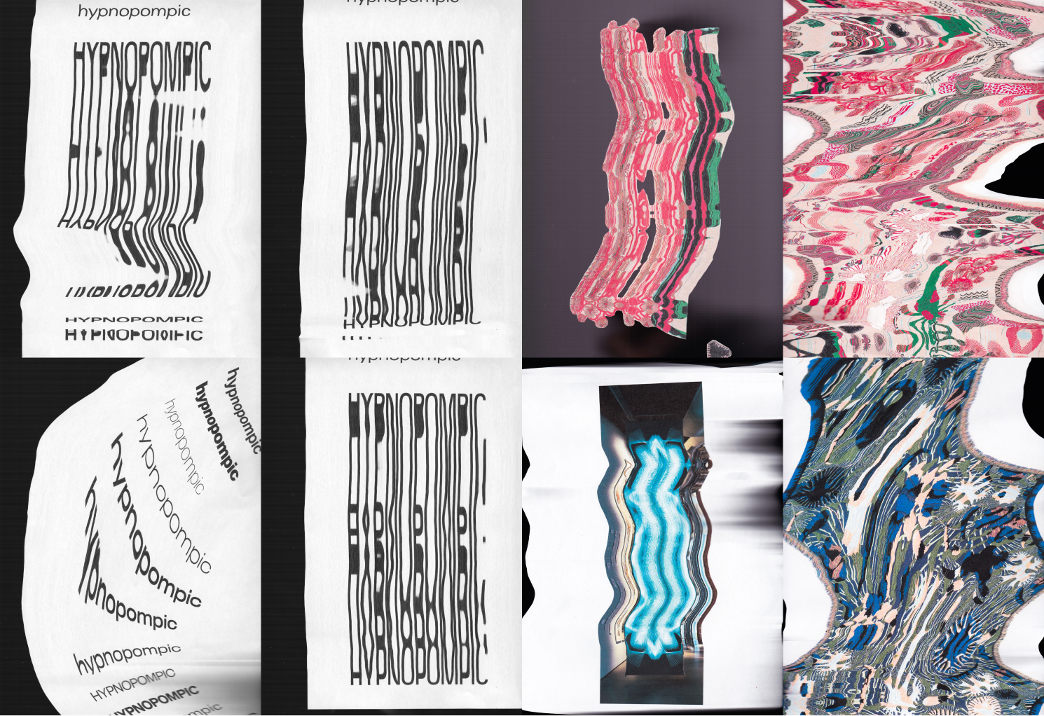 Title type and imagery distorted with a scanner